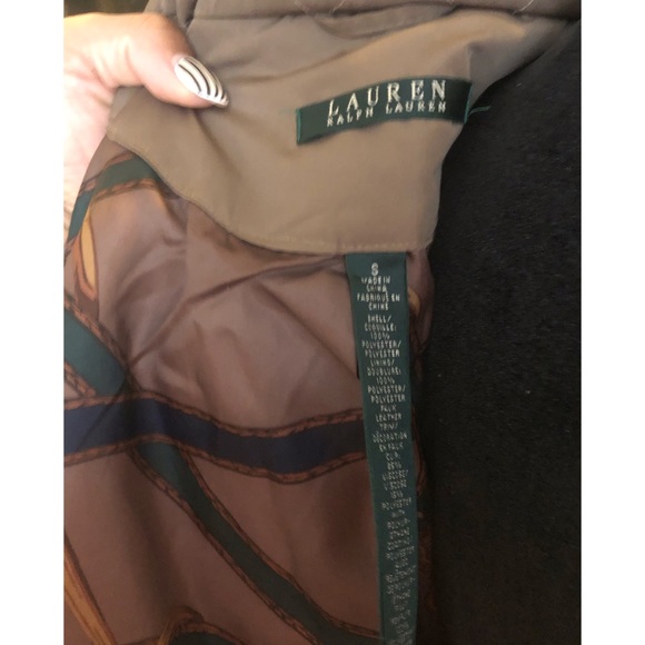 Quilted Ralph Lauren jacket ! Waist length, leather details. - Picture 6 of 9